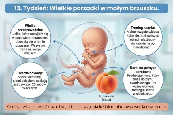 13 Rozwój dziecka – jak wygląda dziecko w 13 tygodniu ciąży